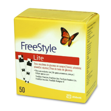 FREESTYLE LITE GLUCOSA X 50 UNID.