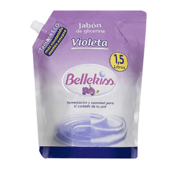 Product image of Bellekiss violeta respuesto jabón de glicerina líquido x 1500 ml