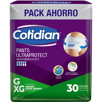 Cotidian ropa interior desechable ultra protección talla G x 30 unidades