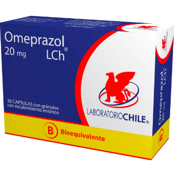 Product image of Omeprazol 20 mg x 30 cápsulas con microgránulos con recubrimiento entérico