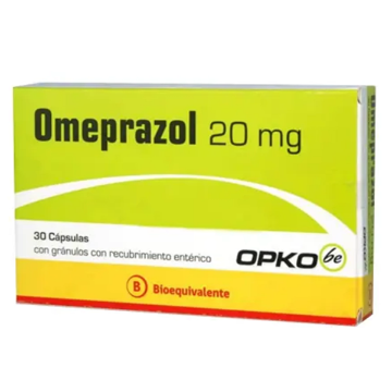 Product image of OMEPRAZOL 20 MG 30 CAPS.