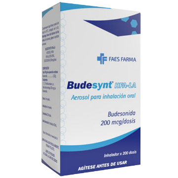 Product image of Budesynt HFA inhalador bucal 200 mcg x 200 dosis