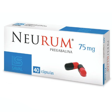 Product image of NEURUM 75 MG X 40 CAPS.