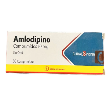 Product image of Amlodipino 10 mg x 30 comprimidos recubiertos