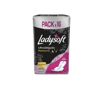 Product image of Ladysoft toalla higienica suave con alas nocturna x 16 unidades