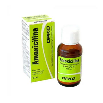 Product image of Amoxicilina suspensión 250 mg / 5 ml x 60 ml