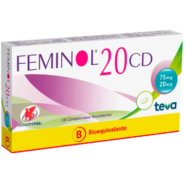 Product image of Feminol 20 CD x 28 comprimidos