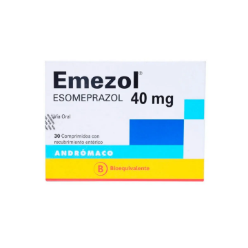 Product image of Emezol 40 mg x 30 comprimidos con recubrimiento enterico