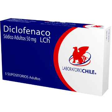 Product image of Diclofenaco sódico 50 mg x 5 supositorios