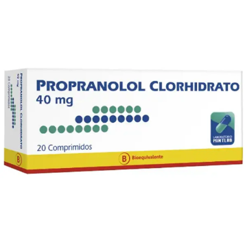 Product image of Propranolol 40 mg x 20 comprimidos