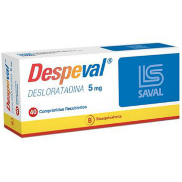 Product image of Despeval 5 mg x 40 comprimidos recubiertos