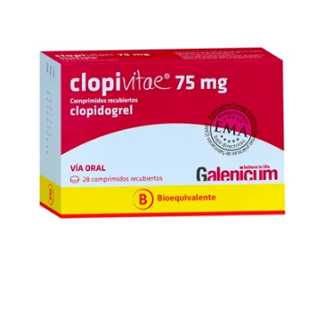 Product image of Clopivitae 75 mg x 28 comprimidos recubiertos