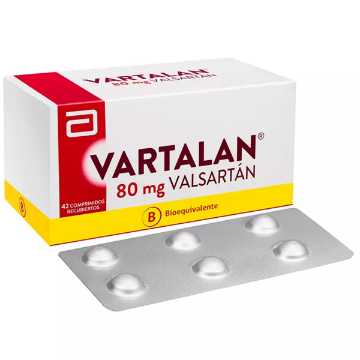 Product image of VARTALAN 80 MG 42 COMPRIMIDOS RECUBIERTOS [BE] (VALSARTAN)