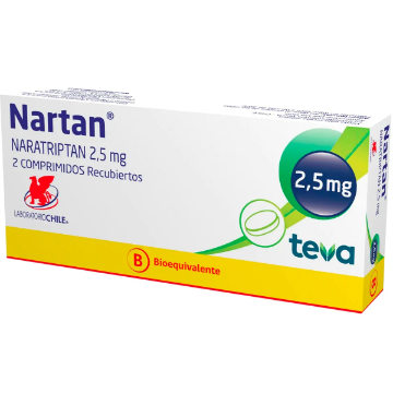 Product image of Nartan 2,5 mg x 2 comprimidos recubiertos