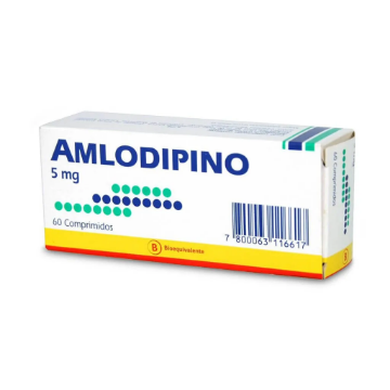 Product image of Amlodipino 5 mg x 60 comprimidos