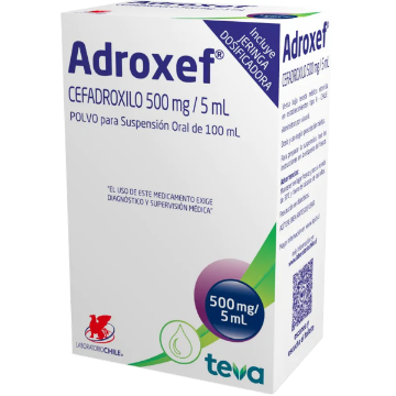 Product image of Adroxef 500 mg / 5 ml polvo suspensión oral x 100 ml