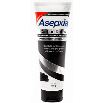 Product image of Asepxia carbón detox crema exfoliante purificante x 120 g