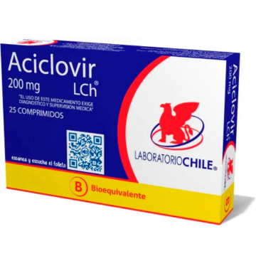 Product image of Aciclovir 200 mg x 25 comprimidos