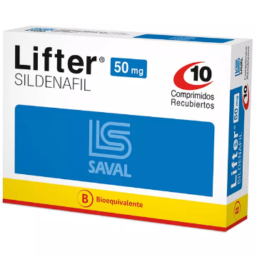 Product image of LIFTER 50 MG 10 COMPRIMIDOS RECUBIERTOS [BE] (SILDENAFIL)