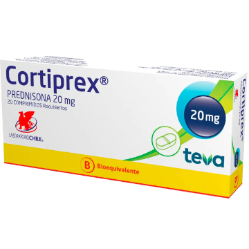 Product image of Cortiprex 20 mg x 20 comprimidos