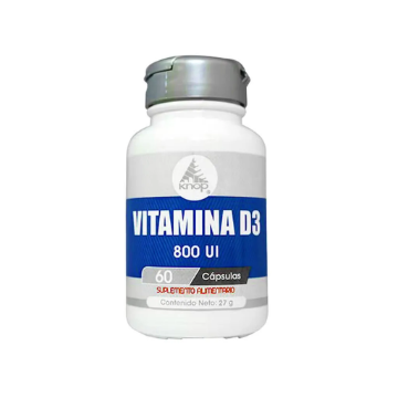 Product image of Vitamina D3 800 U.I x 60 cápsulas