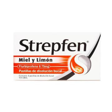 Product image of Strepfen miel y limón x 8 comprimidos