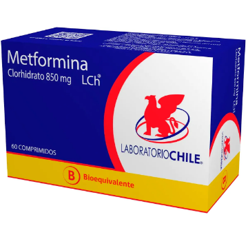 Product image of Metformina 850 mg x 60 Comprimidos Recubiertos