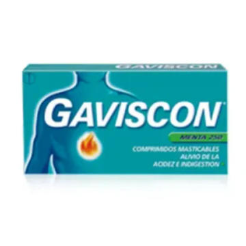 Product image of Gaviscon menta 250 mg x 8 comprimidos masticables