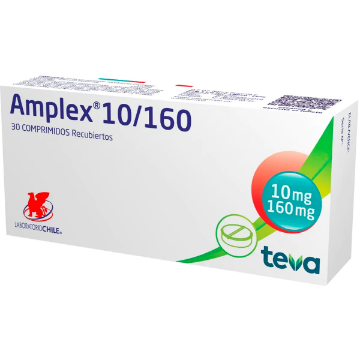 Product image of Amplex 10 / 160 mg x 30 comprimidos