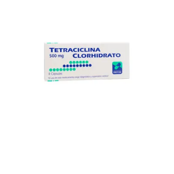 Product image of Tetraciclina clorhidrato 500 mg x 8 cápsulas