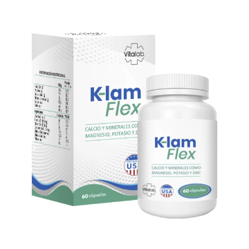 Product image of K-LAM FLEX 60 CAPSULAS [VITALAB] (K+CA+MG+ZN+VITE+VITB1+VITB3)