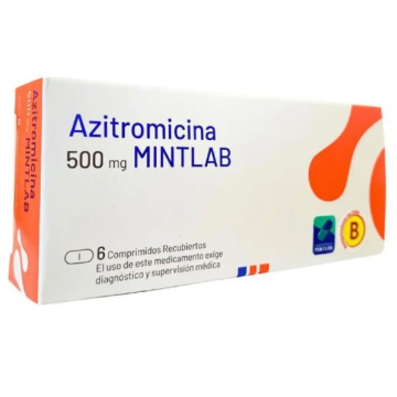 Product image of Azitromicina 500 mg x 6 comprimidos recubiertos