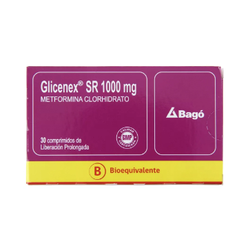 Product image of GLICENEX SR 1000 MG X 30 COMP. LP