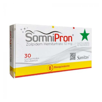 Product image of Somnipron 10 mg x 30 comprimidos recubiertos