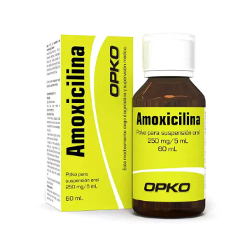 Product image of Amoxicilina suspensión 250 mg / 5 ml x 60 ml