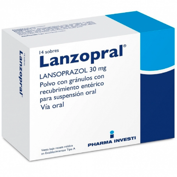 Product image of Lanzopral 30 mg x 14 sobres