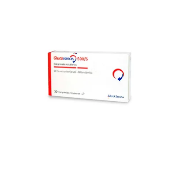 Product image of Glucovance 5 mg / 500 mg x 15 comprimidos recubiertos