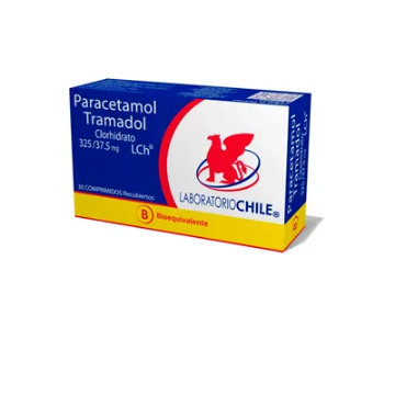 Product image of Paracetamol / tramadol 37,5 / 325 mg x 30 comprimidos recubiertos