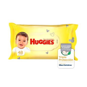 Product image of Huggies triple protección toallas húmedas x 48 unidades