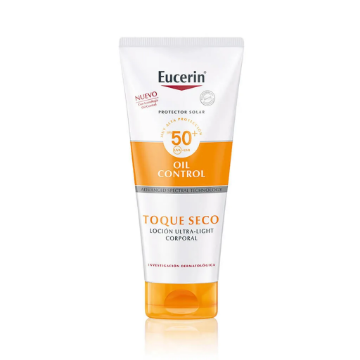 Product image of Eucerin sun crema body piel sensible toque seco FPS50 x 200 ml