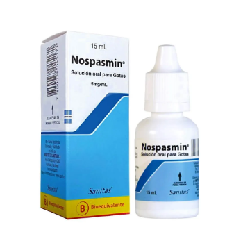 Product image of Nospasmin 5 mg / ml solución oral x 15 ml