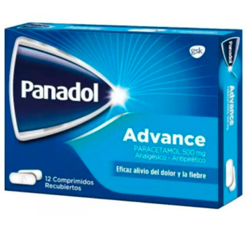 Product image of Panadol Advance 500 mg x 12 comprimidos recubiertos