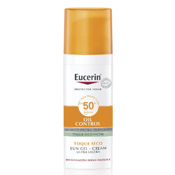 Product image of Eucerin sun face SPF50+ oil control toque seco gel crema x 50 ml