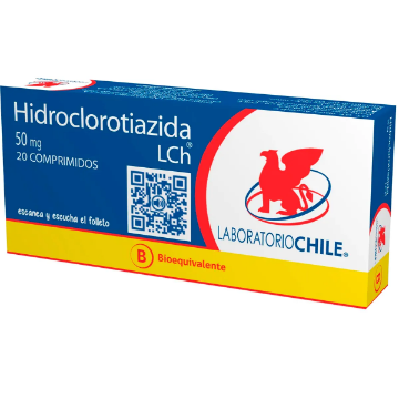 Product image of Hidroclorotiazida 50 mg x 20 comprimidos