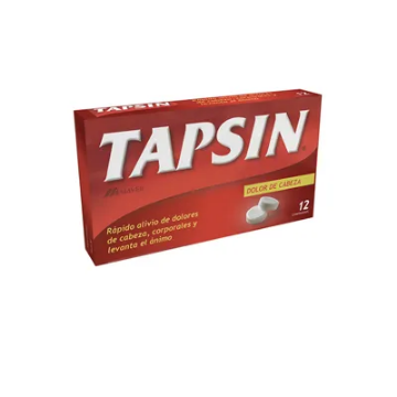 Product image of Tapsin c / cafeína analgésico rojo x 12 comprimidos