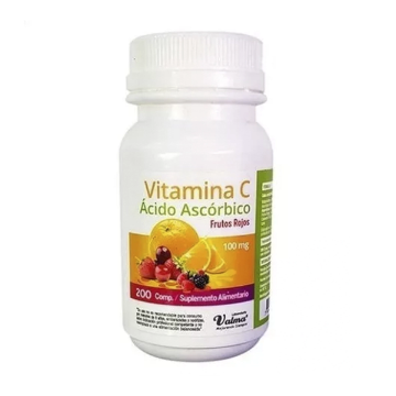 Product image of VITAMINA-C 100 MG FRUTOS ROJOS 200 COMPRIMIDOS