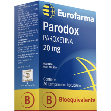 Product image of Parodox 20 mg x 30 comprimidos recubiertos