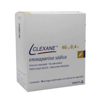 Product image of Clexane 40 mg / 0,4 ml x 10 jeringas