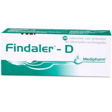 Product image of Findaler D x 20 cápsulas con gránulos de liberación prolongada