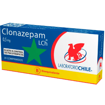 Product image of Clonazepam 0,5 mg x 30 comprimidos